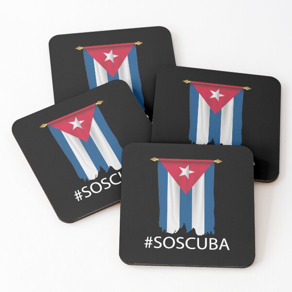 Item preview, #SOSCUBA S.O.S Cuba Flag Patria y Vida Bandera Banderitas Cubanas Libre Protest Free Cuba designed and sold by PIODesign.