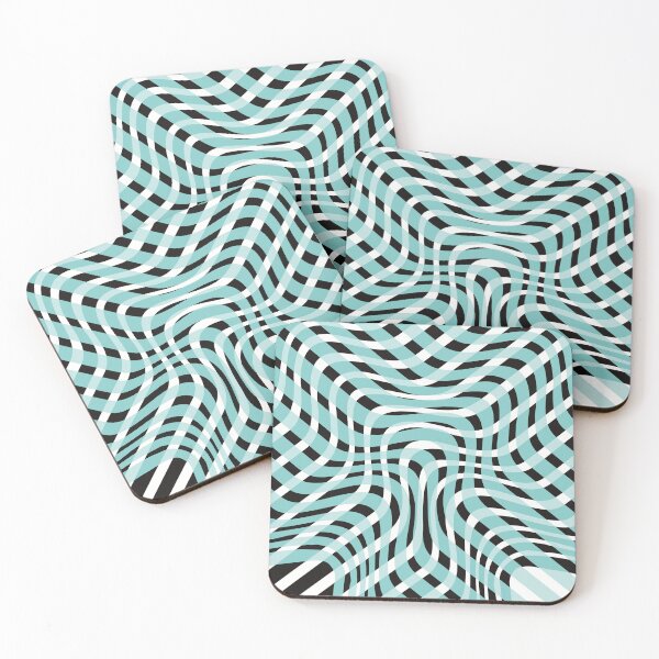Item preview, Blue waves optical illusion designed and sold by kkmakanas.