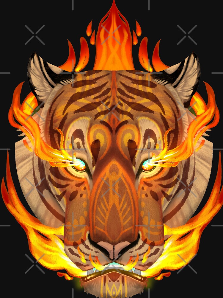 Tiger Flame Shirt Orange