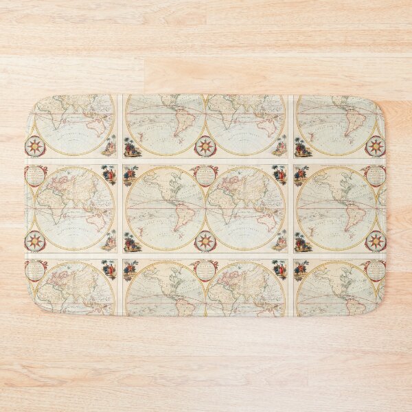 Item preview, Vintage World Map by Bowles Carington designed and sold by Designedbysm.