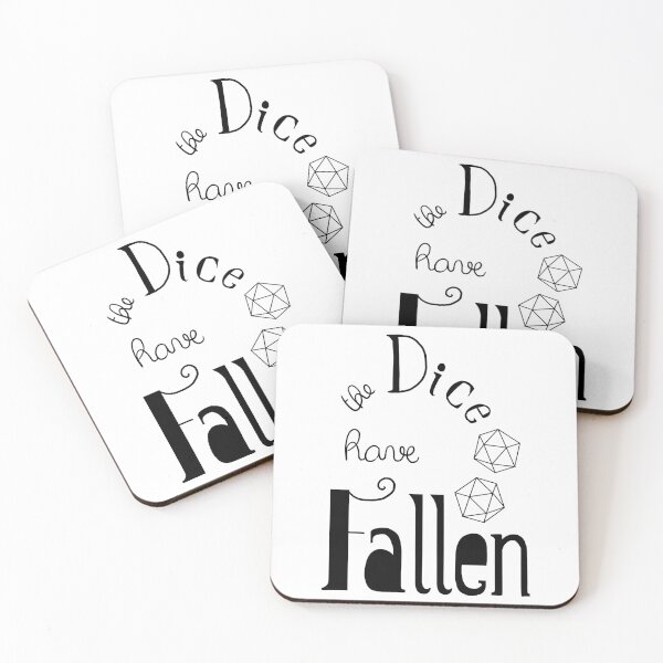 Item preview, The dice have fallen DnD lettering designed and sold by cu-b3.