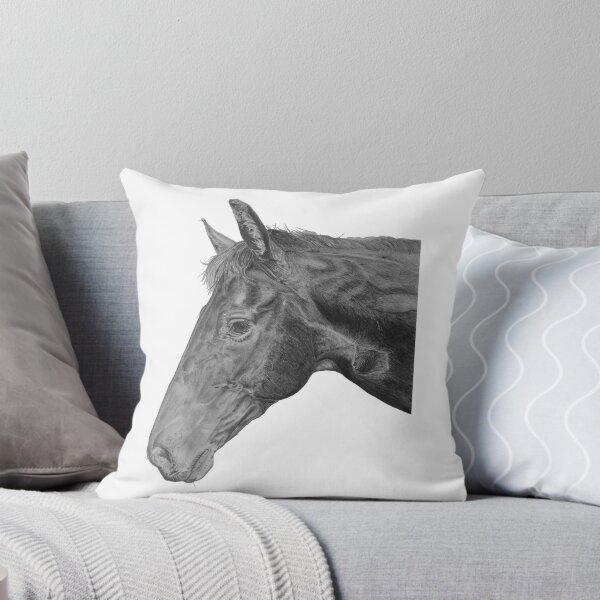 Olly the Horse Throw Pillow