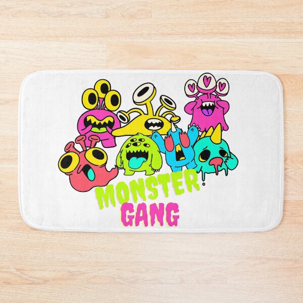 Item preview, Monster gang, colorful, cartoon pattern designed and sold by yubeauty.