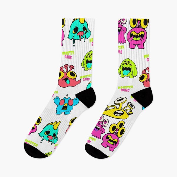 Item preview, Monster gang, colorful, cartoon pattern designed and sold by yubeauty.