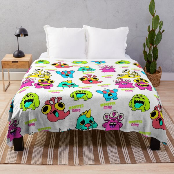 Item preview, Monster gang, colorful, cartoon pattern designed and sold by yubeauty.