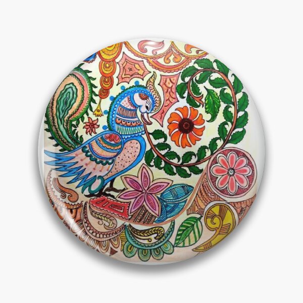 Item preview, Traditional Kalamkari motif.  designed and sold by DrGeetanjaliJha.