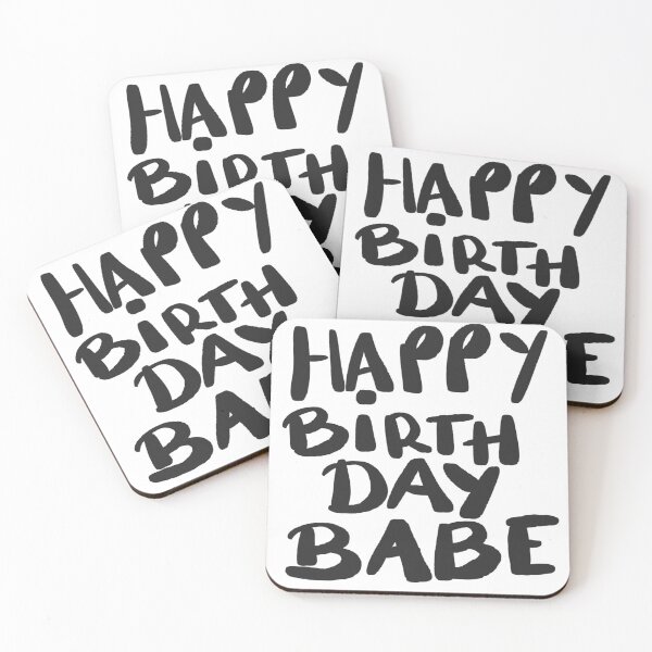 Item preview, Happy Birthday Babe Black designed and sold by EmmiLooArt.