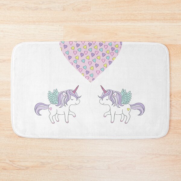 Item preview, Unicorn Hearts - White Background designed and sold by SilkenDove.