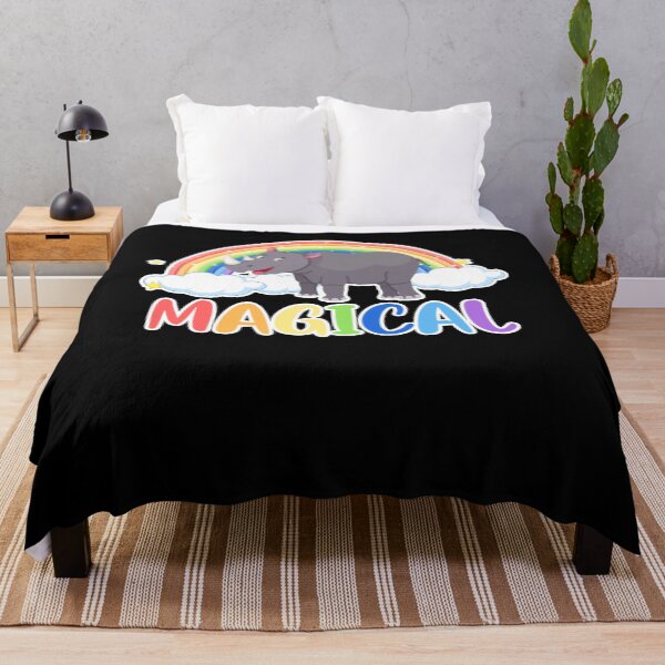 Item preview, Magical rhinoceros rainbow clouds unicorn designed and sold by rehatschek.