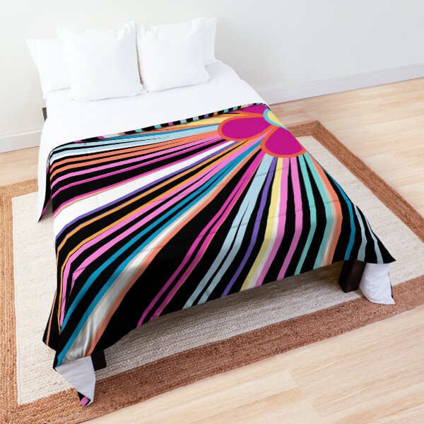 Cute, pretty multi color rainbow kaleidoscope - Caroline Laursen Original Comforter