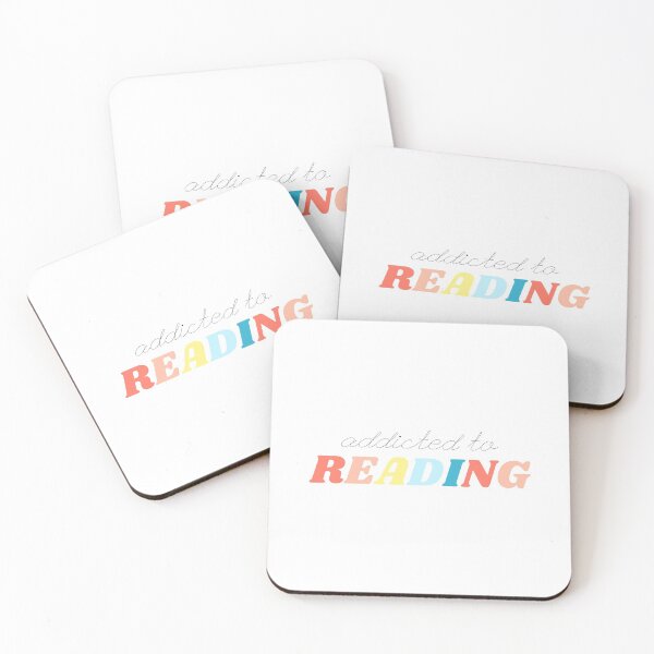Item preview, addicted to READING pastel rainbow graphic designed and sold by rl2020.