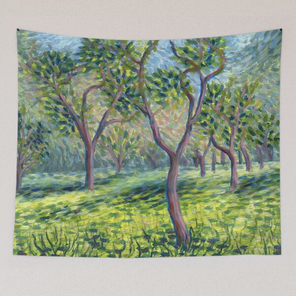Item preview, Impressionist orchard landscape painting designed and sold by Marion Yeo.
