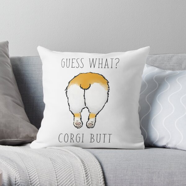 Cheeky Butt Bunny Cozy Fall Pumpkin Patch - Halloween - Pillow