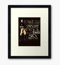 Take My Love Framed Print