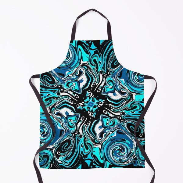 Item preview, Ocean Chaos Flower - elegant abstract pattern designed and sold by CyclingArtist.