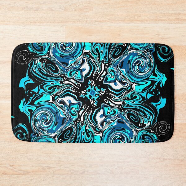 Item preview, Ocean Chaos Flower - elegant abstract pattern designed and sold by CyclingArtist.