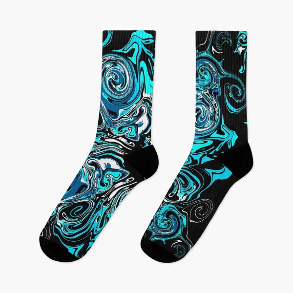 Item preview, Ocean Chaos Flower - elegant abstract pattern designed and sold by CyclingArtist.