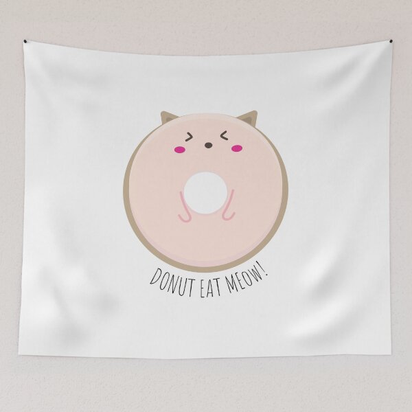 Item preview, Donut Eat Meow, Cute Donut Cat Strawberry designed and sold by sanashibata.