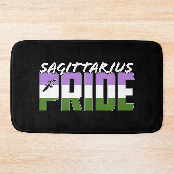Item preview, Sagittarius Genderqueer Pride Flag Zodiac Sign designed and sold by Patrick Hiller.