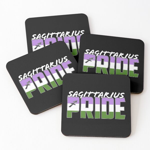Item preview, Sagittarius Genderqueer Pride Flag Zodiac Sign designed and sold by Patrick Hiller.