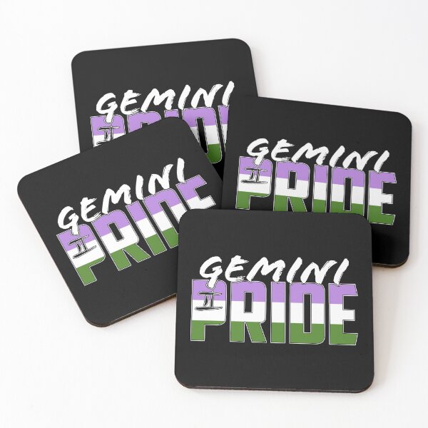 Item preview, Gemini Genderqueer Pride Flag Zodiac Sign designed and sold by Patrick Hiller.