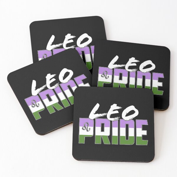 Item preview, Leo Genderqueer Pride Flag Zodiac Sign designed and sold by Patrick Hiller.