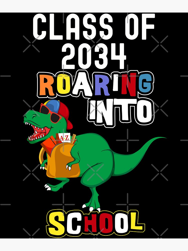 "Class Of 2034 Starting Kindergarten Gifts and Apparel " Sticker for