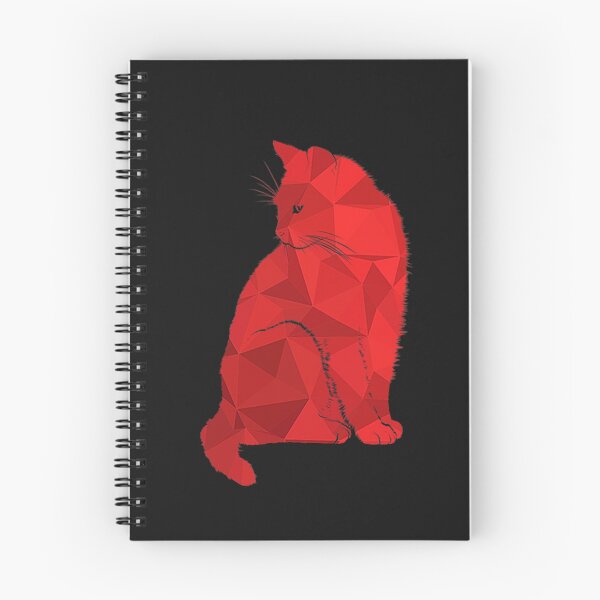 Item preview, Red cat illustration, cute cat, triangulated cat, feline,  designed and sold by Nostrathomas66.