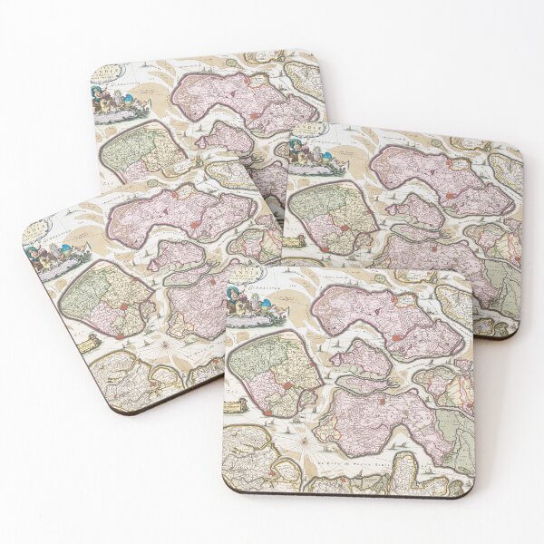 Item preview, Vintage Map Of The Netherlands Kaart van Zeeland (1677–1720) designed and sold by Designedbysm.