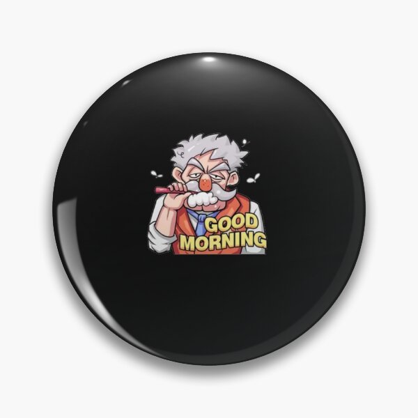 Item preview, Good Morning Grumpy Man Brushing Teeth Design designed and sold by Angela Mello.