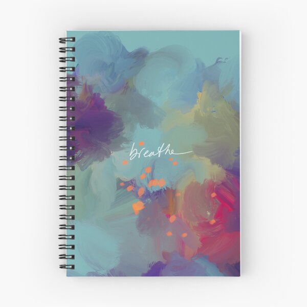 Item preview, Breathe - Inspirational Blue Abstract Art - Painting by Morgan Harper Nichols designed and sold by morgansgoods.