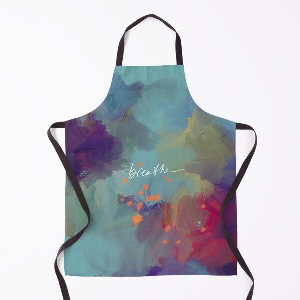 Item preview, Breathe - Inspirational Blue Abstract Art - Painting by Morgan Harper Nichols designed and sold by morgansgoods.