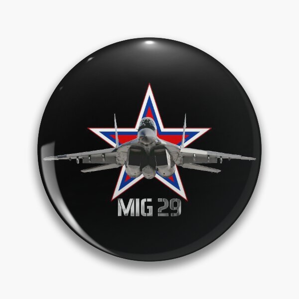 Item preview, Front view of the MIG-29 Fulcrum in front of the cockade of the Russian Air Force designed and sold by Dirk4171.