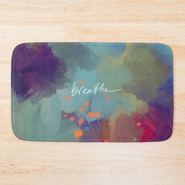 Item preview, Breathe - Inspirational Blue Abstract Art - Painting by Morgan Harper Nichols designed and sold by morgansgoods.