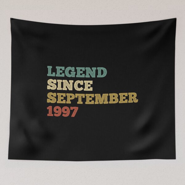 Item preview, legend since september 1997, vintage 1997 t shirt, 24th birthday shirt, september birthday shirt, september shirt, september birthday designed and sold by T-DESIGNEDZ.