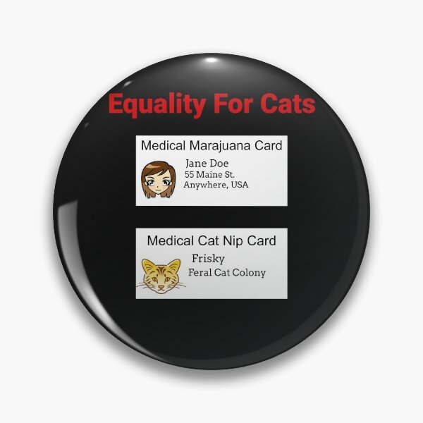 Item preview, Equality For Cats Medical Weed Cat Nip Cards Design  designed and sold by Angela Mello.