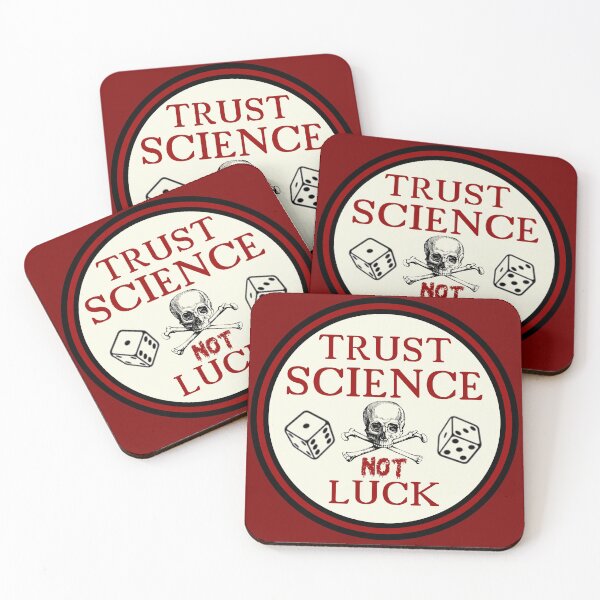 Item preview, trust science not luck  designed and sold by sandpiperstudio.