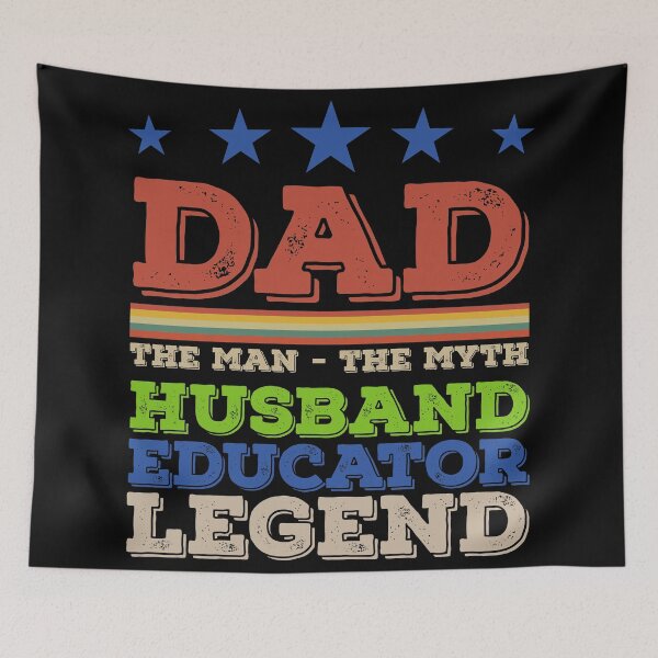 Item preview, Dad Husband Educator Legend - The Man The Myth - Vintage Profession Gift For Men designed and sold by ALITOPRINCE.