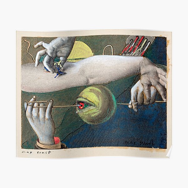 Max Ernst | Ohne Titel 1921 | Zahnseide | Poster