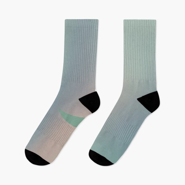 Item preview, Dark Green Crescent Moon in Green/Orange Gradient Sky designed and sold by ShaunSandhu.