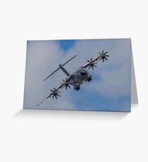 A400M Atlas military transport aircraft Greeting Card