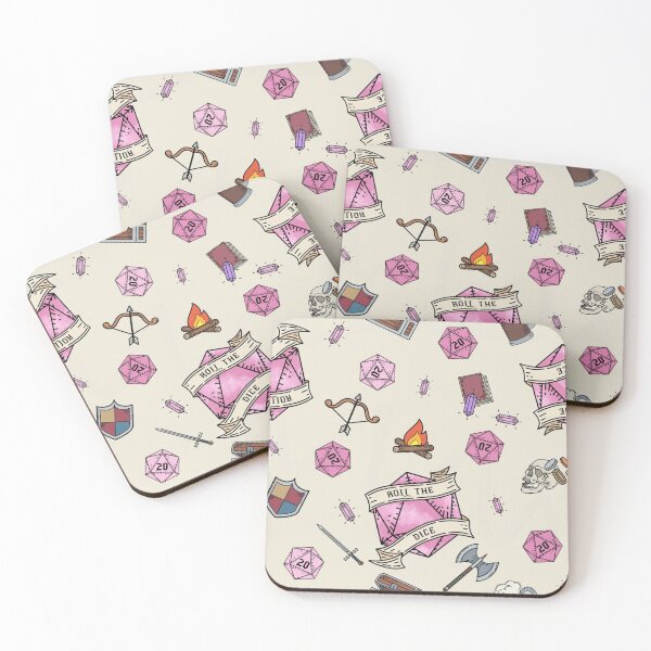 Item preview, Roll the Dice - Pink designed and sold by CritHappensDice.