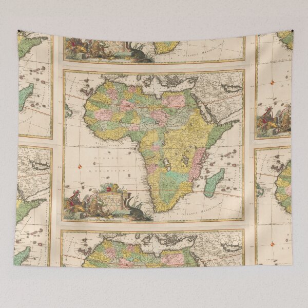 Item preview, Vintage Map Of Africa (ca. 1690) by Carel Allard designed and sold by Designedbysm.