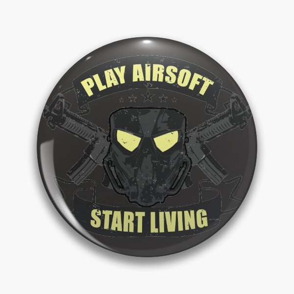 Item preview, Play Airsoft, Start Living Airsoft Mask And Guns Graphic designed and sold by Vasyl  Chernovol.