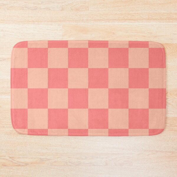 Item preview, Checkerboard Check Geometric Checked Pattern in Double Blush Pink Tones designed and sold by kierkegaard.