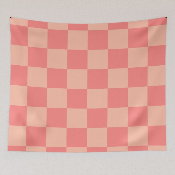 Item preview, Checkerboard Check Geometric Checked Pattern in Double Blush Pink Tones designed and sold by kierkegaard.