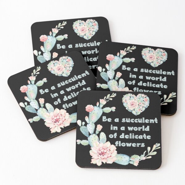 Item preview, Be a succulent in a world of delicate flowers designed and sold by ElenaDanilo.