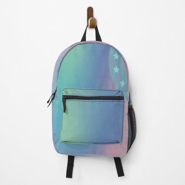 Item preview, Dark Crescent Moon w/Stars Inside in Green/Blue/Peach Gradient Sky designed and sold by ShaunSandhu.