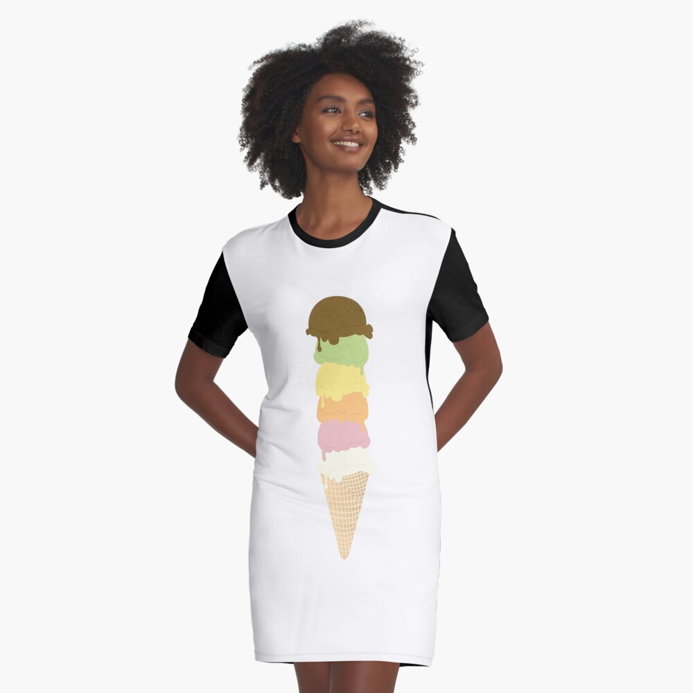 Item preview, Graphic T-Shirt Dress designed and sold by clairesmiles.