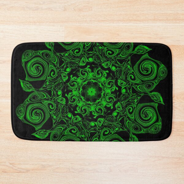 Item preview, Electric Toxic green dance - elegant abstract pattern designed and sold by CyclingArtist.